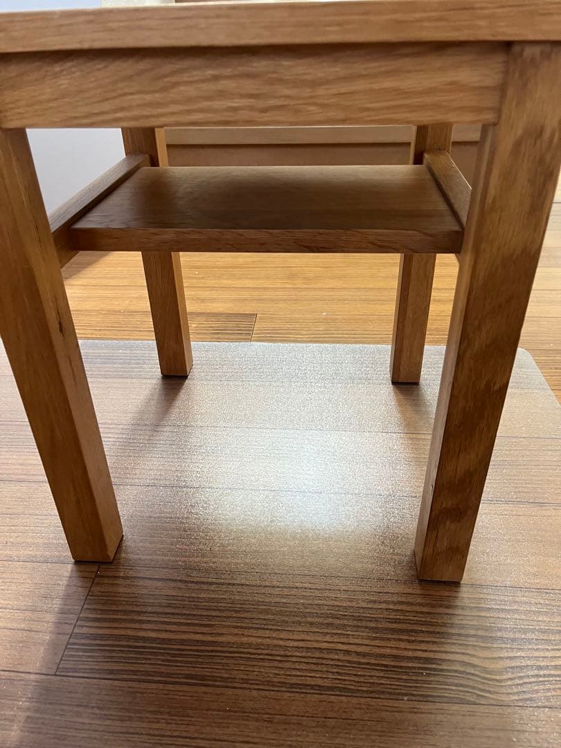 ☆無印良品☆木製サイドテーブルベンチ　オーク材