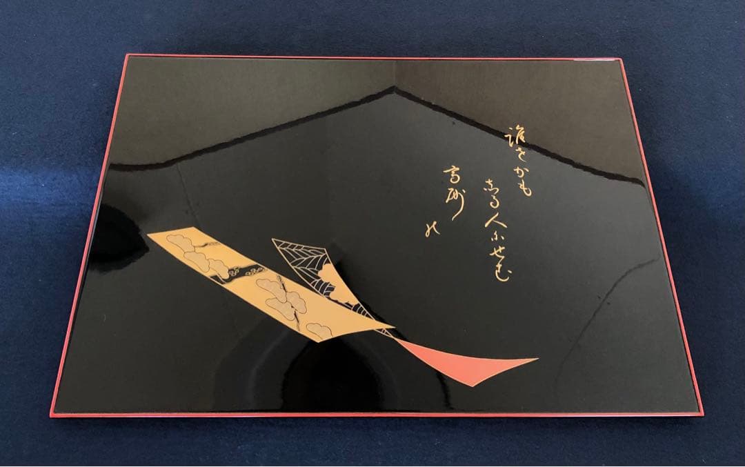 ❗️割引《R》輪島塗 短冊蒔絵 卓上膳5客 輪島屋本店造 共箱　251007あ7