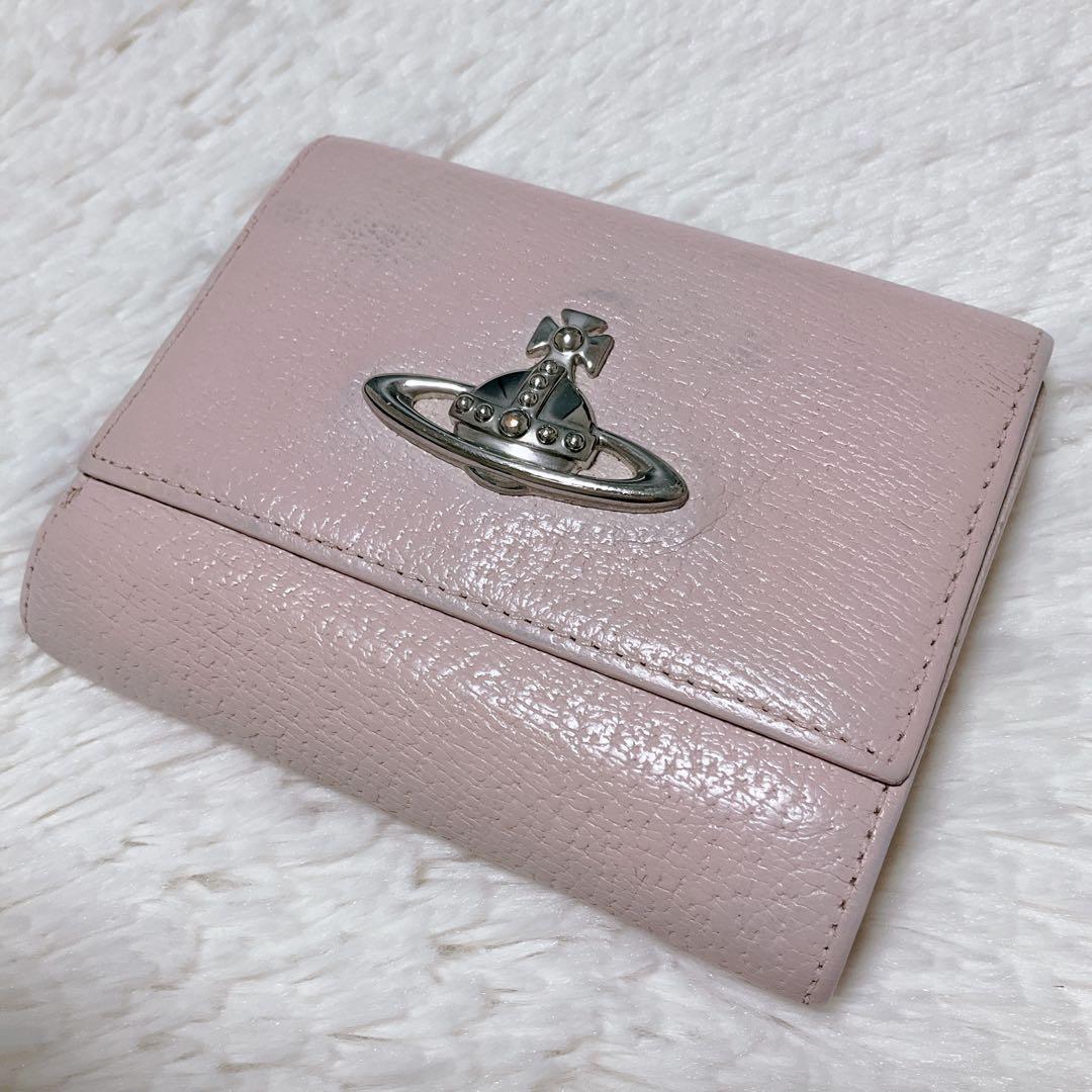 ♡限定♡ヴィヴィアンウエストウッド 三つ折り財布 がま口 ピンク オーブ 希少