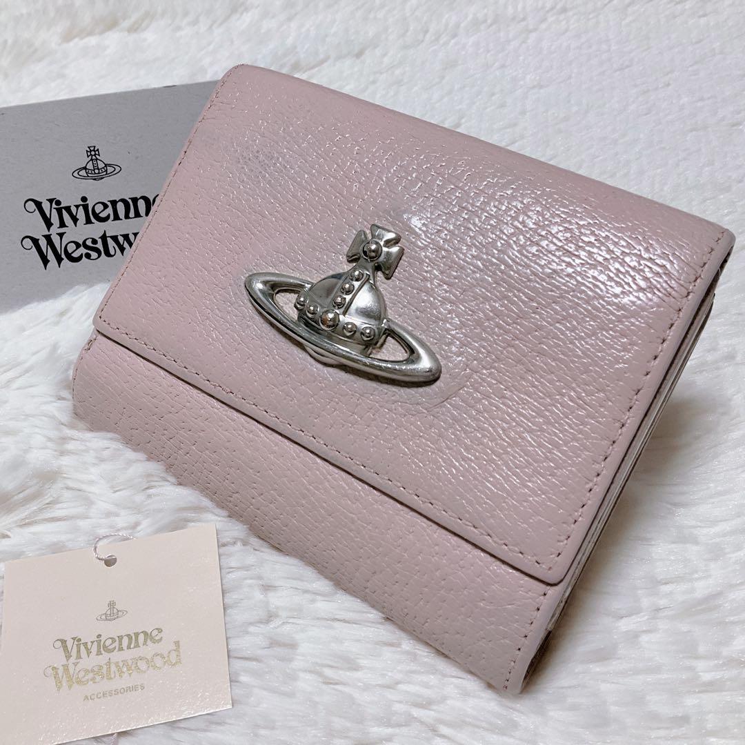 ♡限定♡ヴィヴィアンウエストウッド 三つ折り財布 がま口 ピンク オーブ 希少