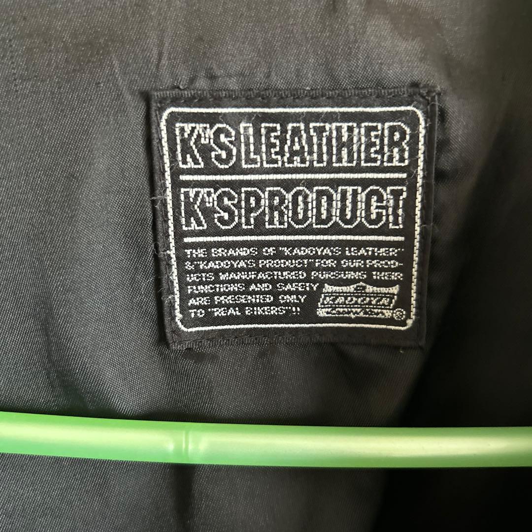 お値下げ！K'S LEATHER ブラックレザー シングルライダース