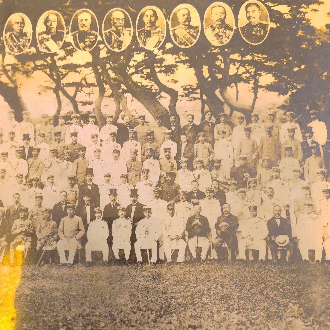 日露戦争出征記念写真撮影　紅葉山於　明治37年6月