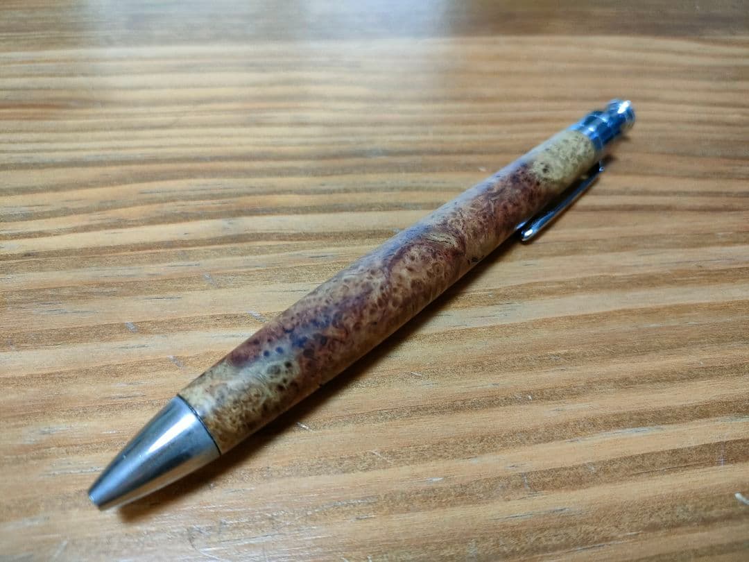 T*H様 工房楔　ルーチェペン　花梨紅白瘤杢　中古