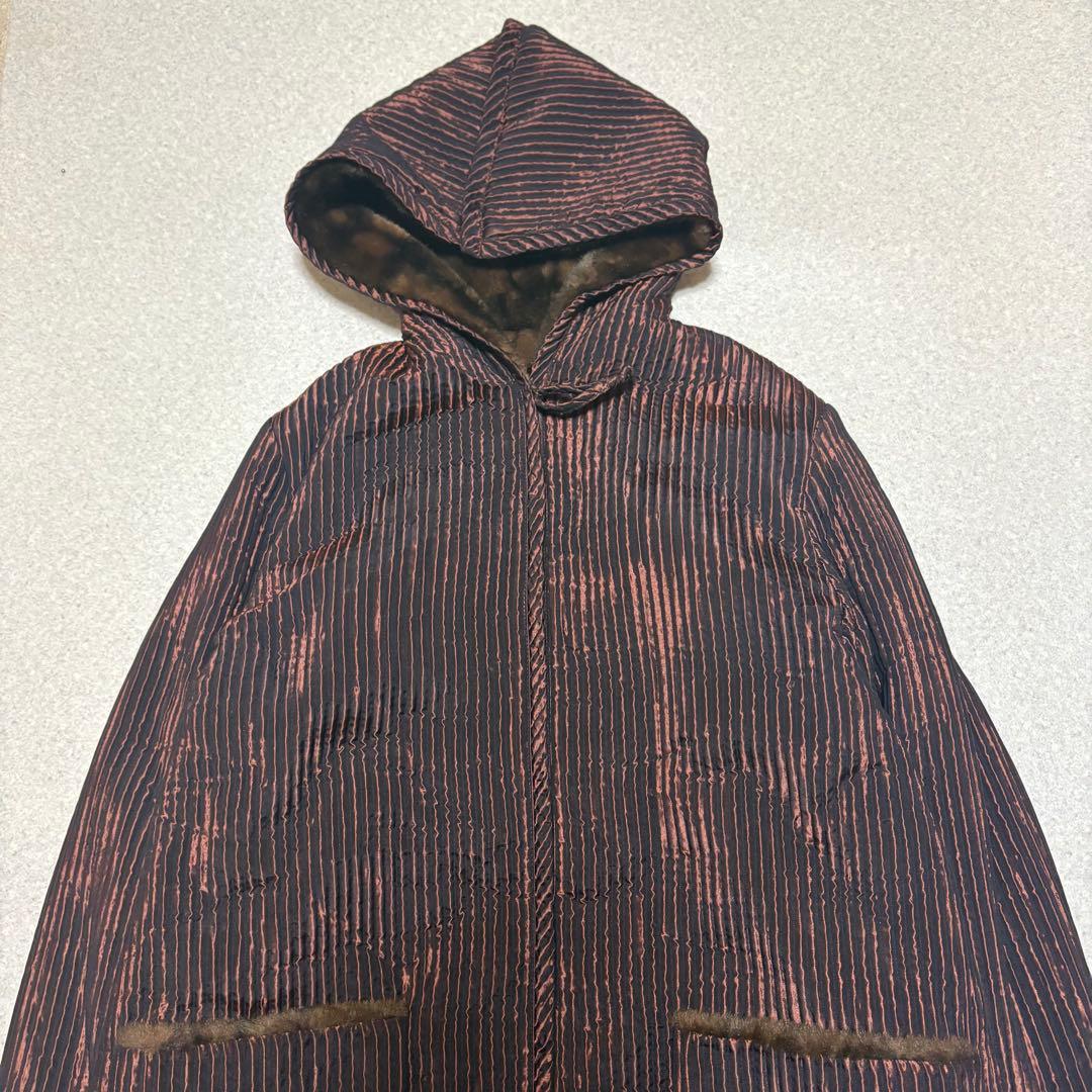 ジャケット・アウター 00s les copains reversible far coat y2k