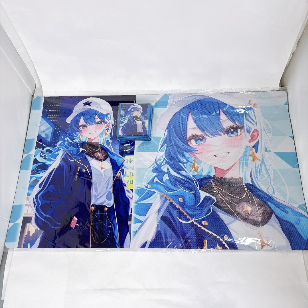 ホロライブ 星街すいせい 夜の街 スリーブ プレイマット セット【shir】