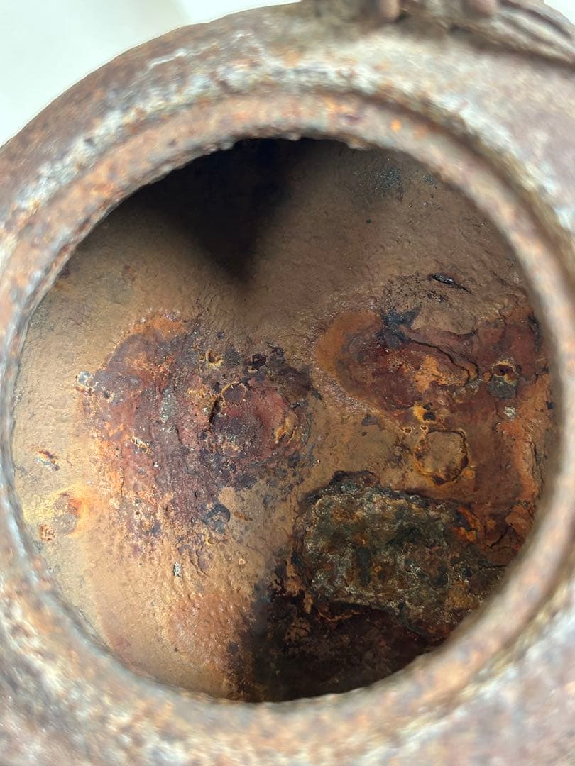 鉄蓋重餅小鉄瓶　煎茶道具　容量700cc