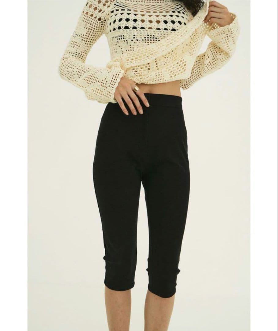 パンツ CLANE CAPRI RIB PANTS