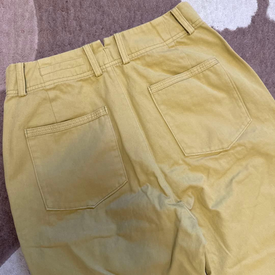 今季パラスパレス ラフィ爽チノ製品染クロップドテーパードパンツ 33000円 2