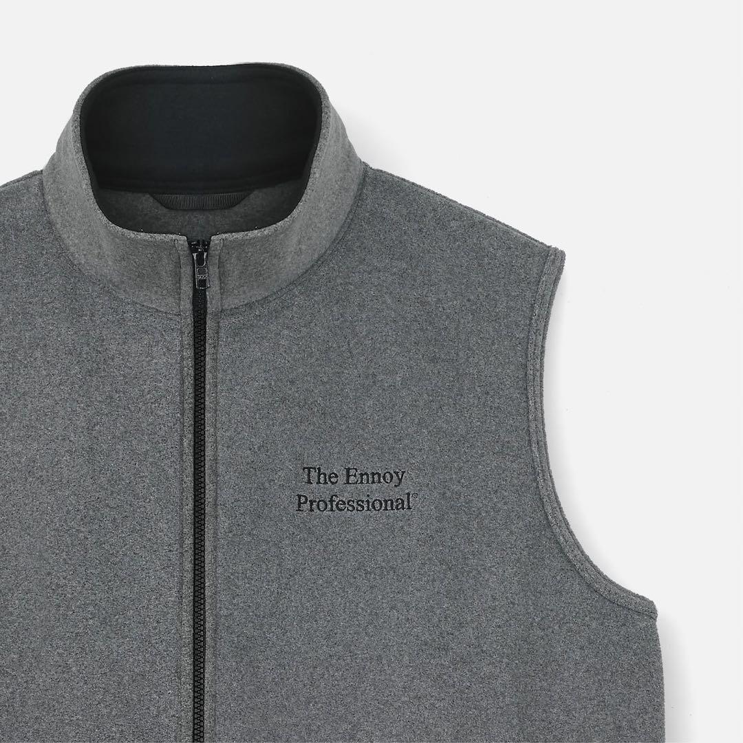 ENNOY PROFESSIONAL FLEECE VEST GRAY エンノイ