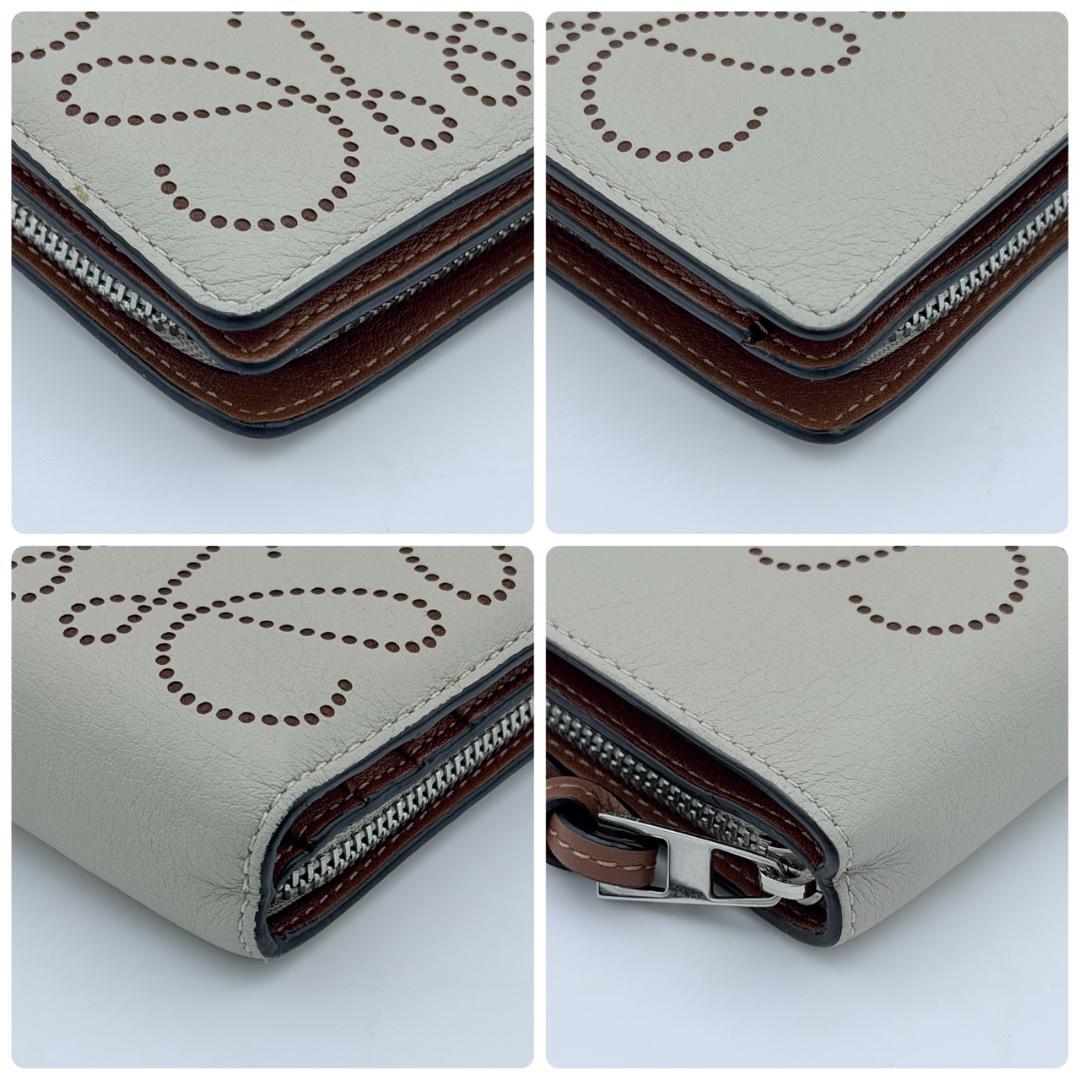 LOEWE ロエベ アナグラム コンパクト ジップウォレット ベージュ