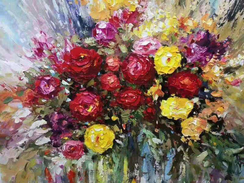 美術品 純粋な手描きの手作り油絵