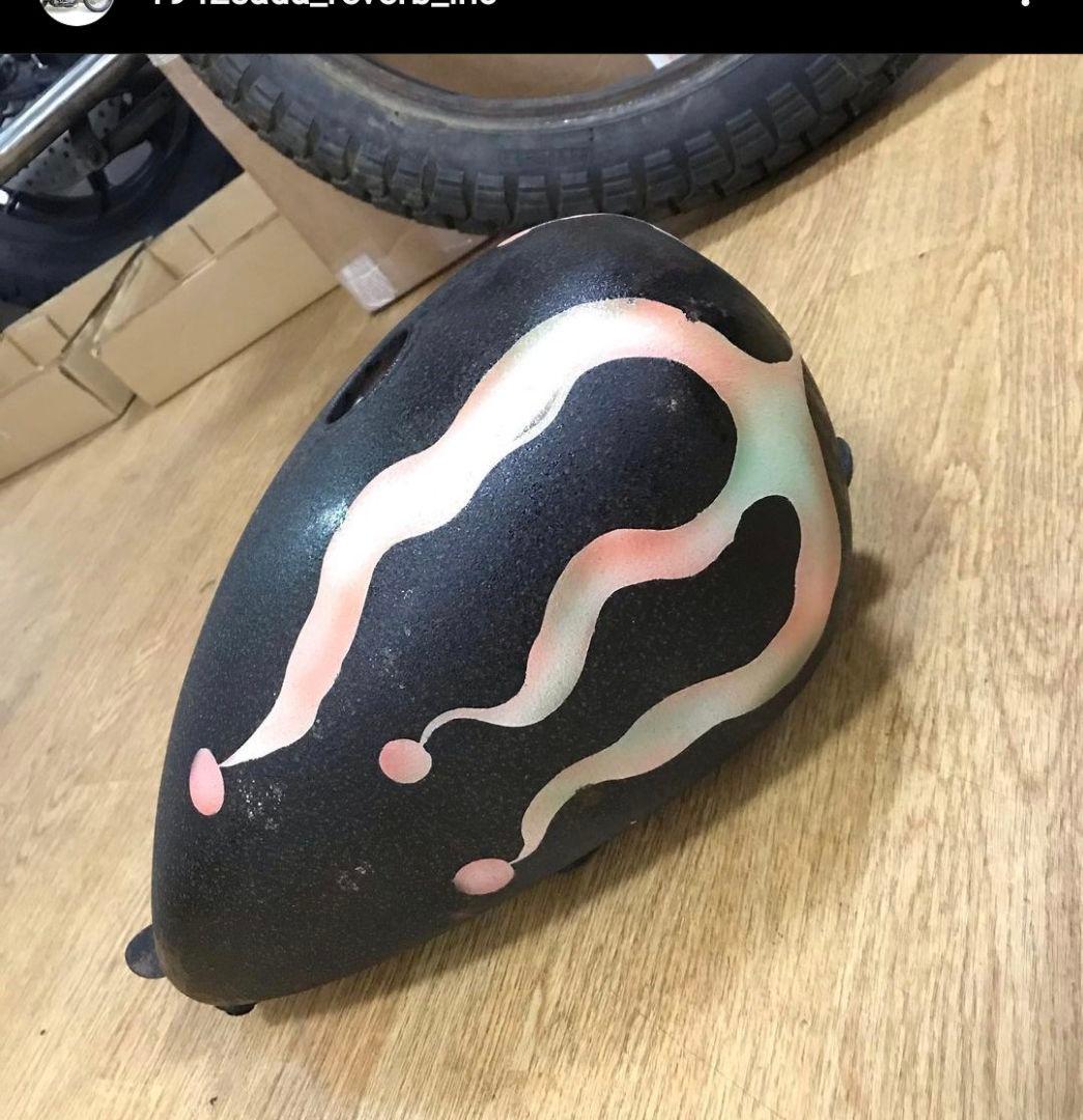 ピーナッツタンク　タンク　エイジング　ハーレー　ショベル　パン　エボ