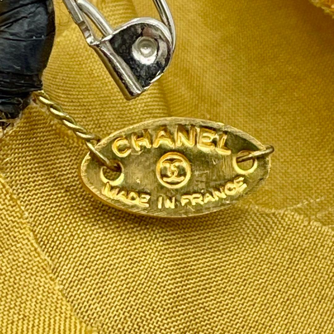CHANEL シャネル カメリア コサージュ ピンブローチ ベロア キャメル