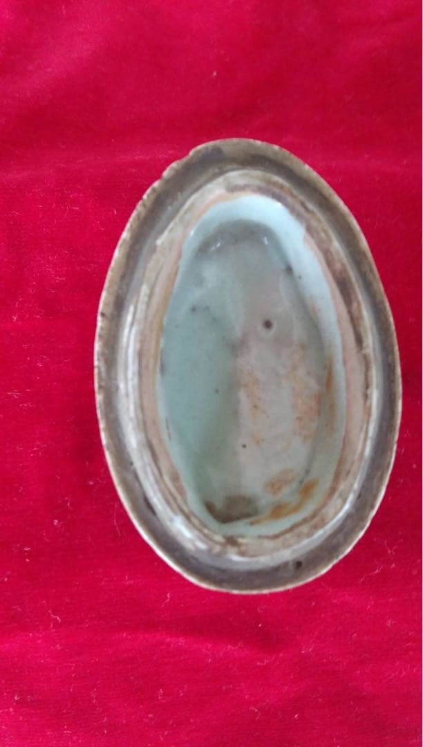 古伊万里　鳥青磁香合