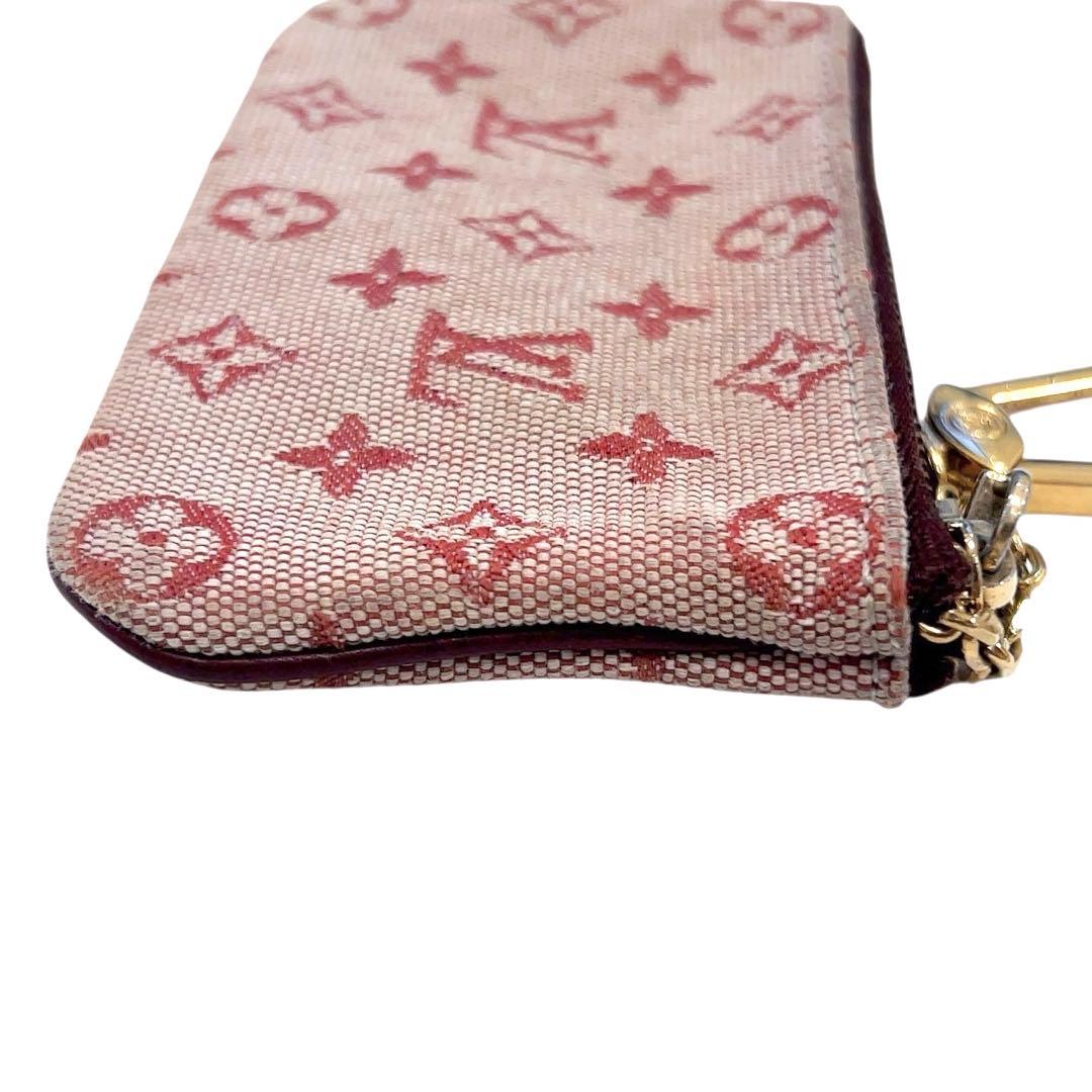 ルイヴィトン ケース モノグラムミニ ポシェットクレ ゴールド チェリー