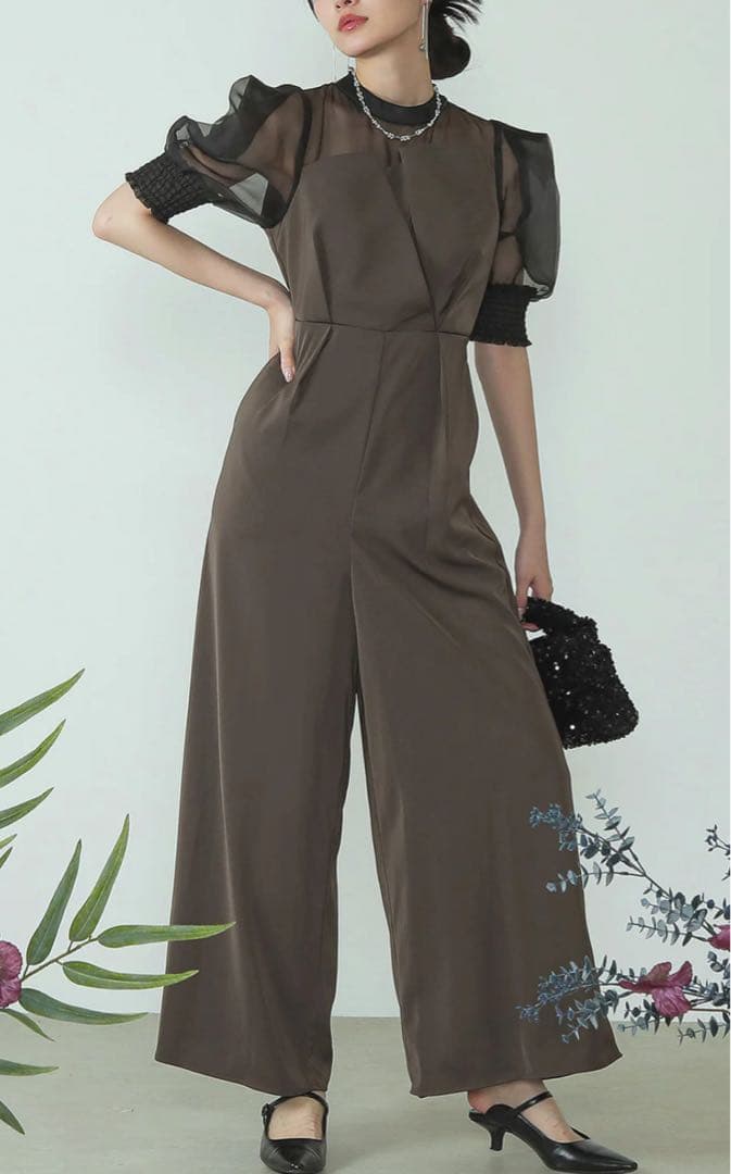 【新品タグあり】LE'RURE ︎パンツドレス