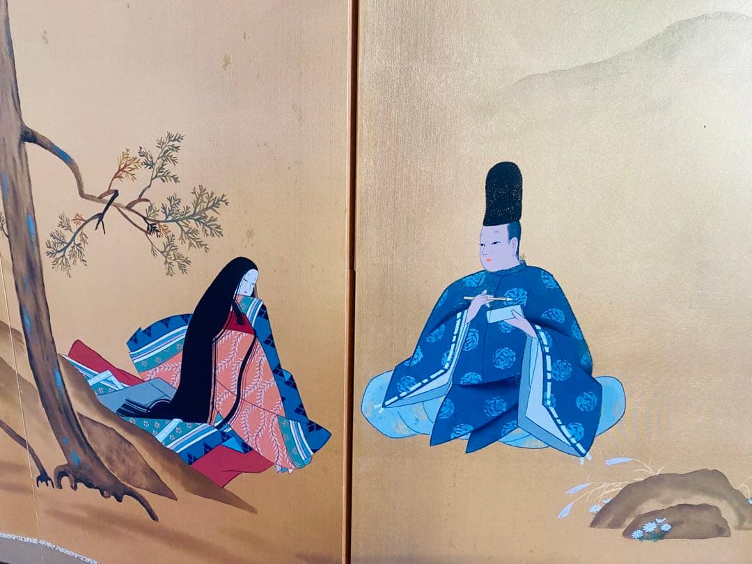 日本画 屏風 160cm x 90cm