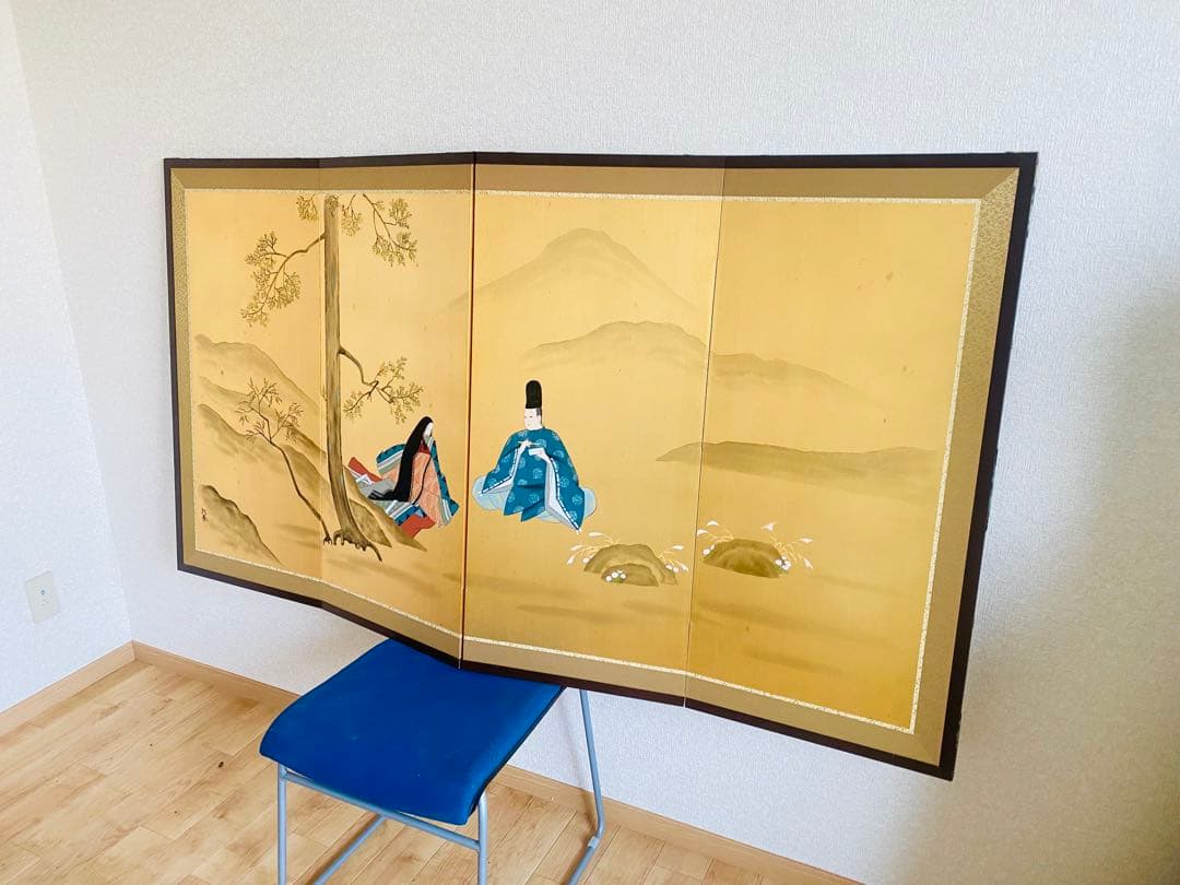 日本画 屏風 160cm x 90cm