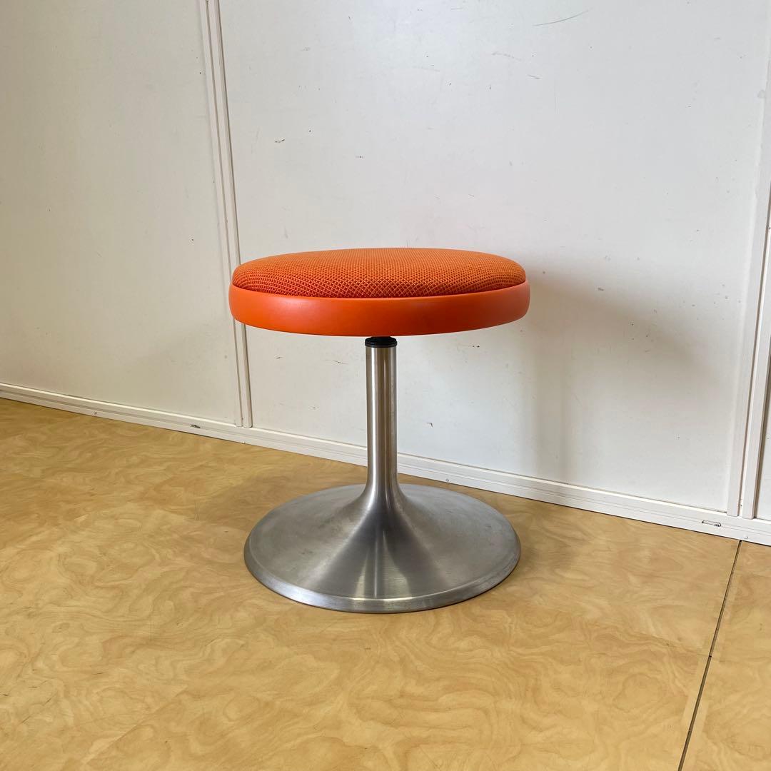 ビンテージ オカムラ 回転スツール チェア 椅子 イス レトロ アンティーク