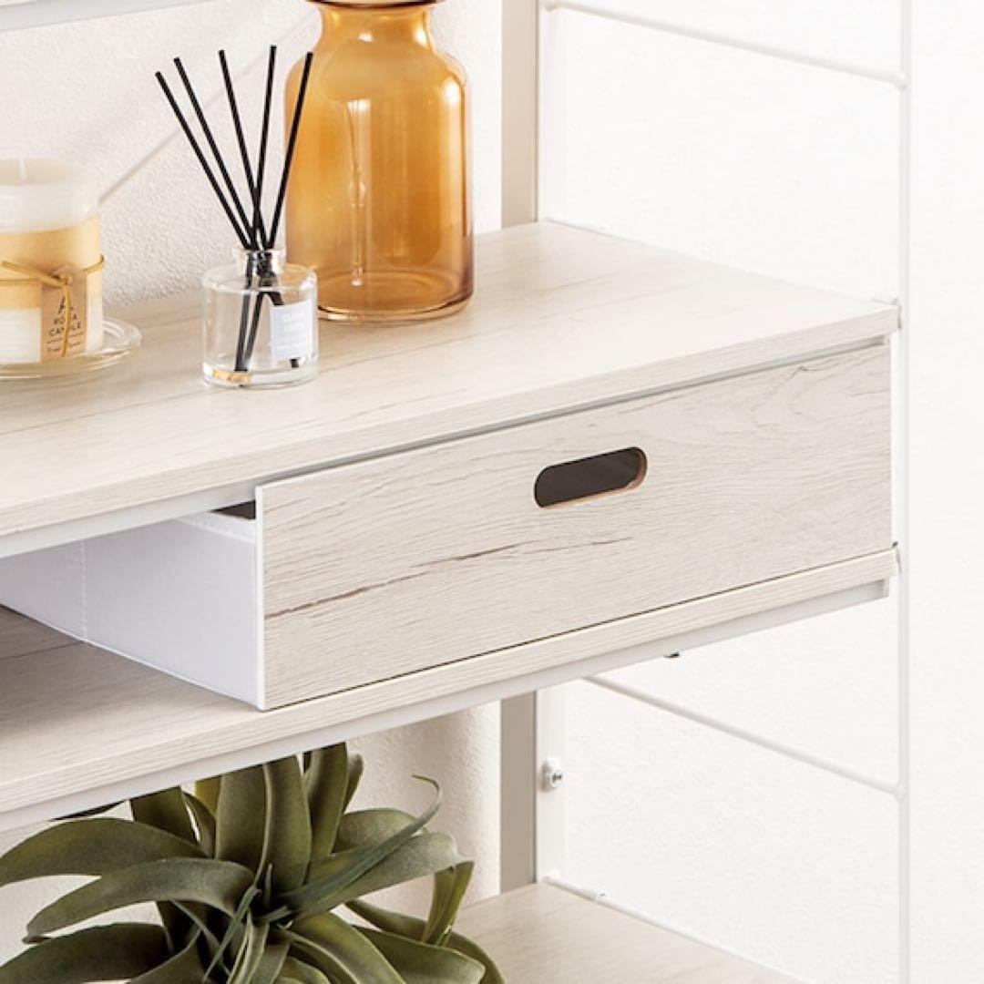 氷翠様 【美品】 ニトリ Nポルダ デスク 収納 突っ張り 壁面 セット