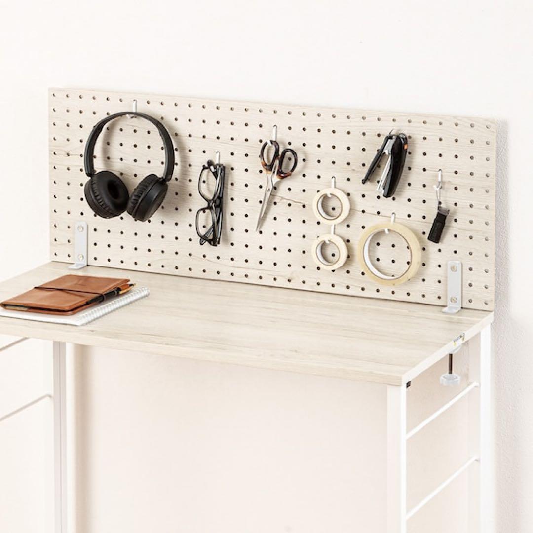 氷翠様 【美品】 ニトリ Nポルダ デスク 収納 突っ張り 壁面 セット