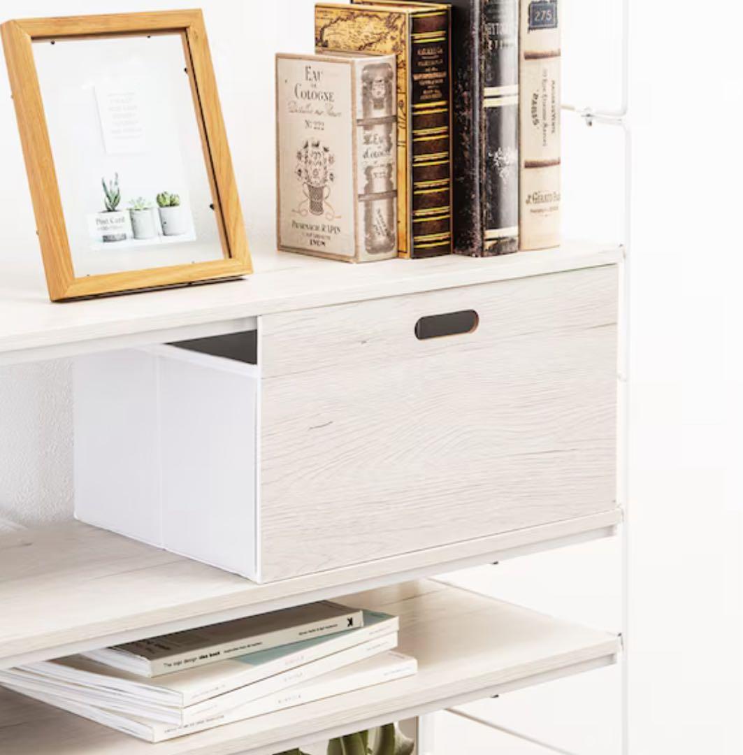 氷翠様 【美品】 ニトリ Nポルダ デスク 収納 突っ張り 壁面 セット