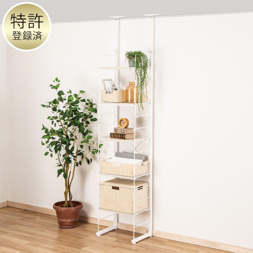 氷翠様 【美品】 ニトリ Nポルダ デスク 収納 突っ張り 壁面 セット