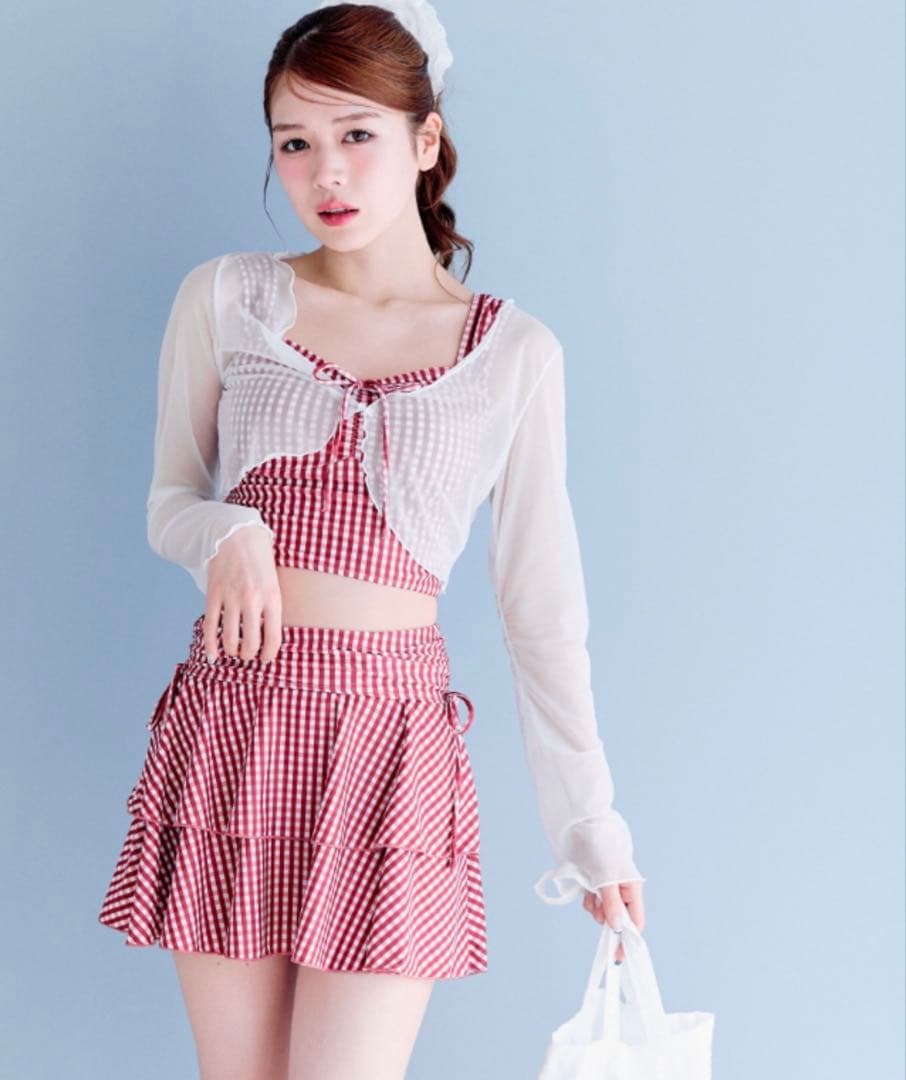 OLIVE des OLIVE レース 織付リボン swim wear