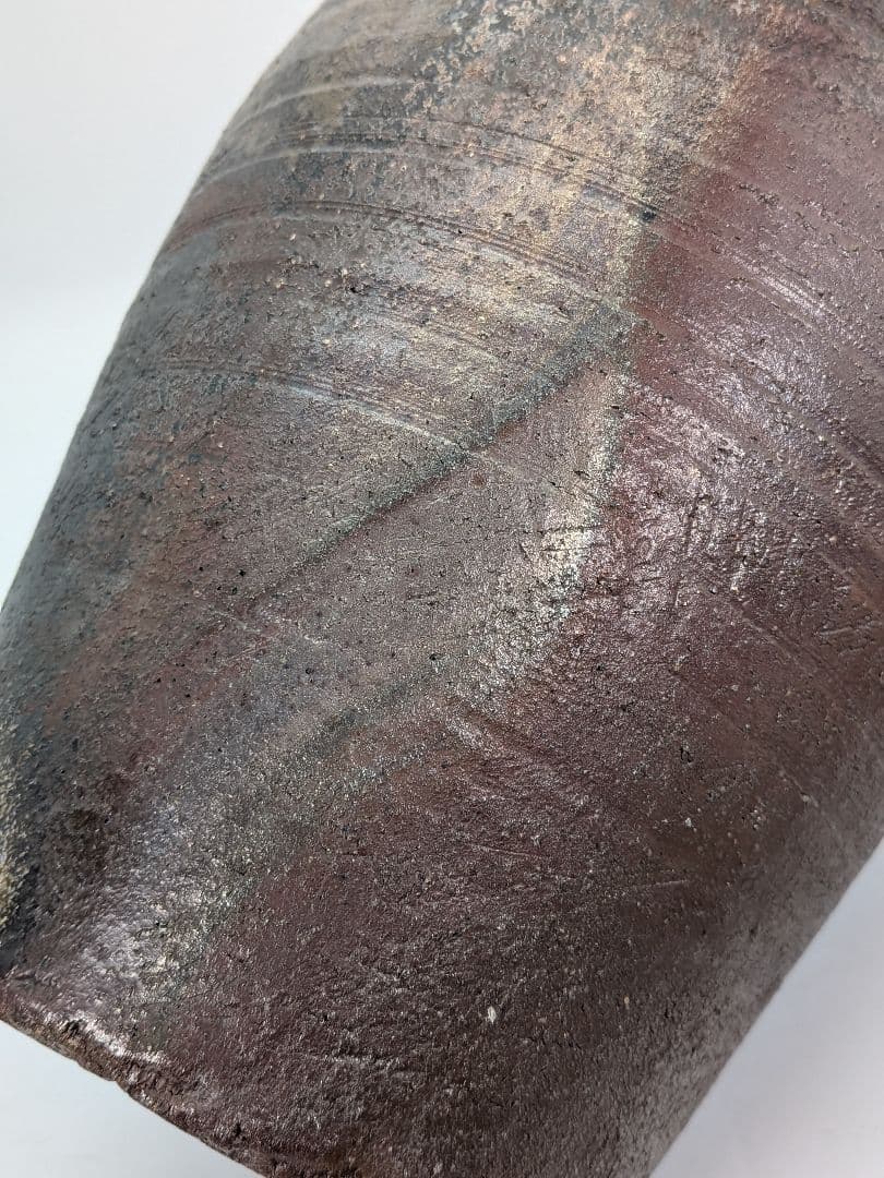 備前焼 三耳壺 三耳壷 花器 フラワーベース つぼ 花瓶 花生 花入 金彩