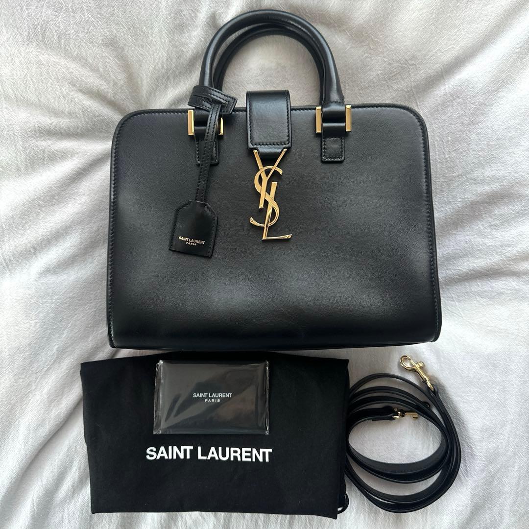 サンローラン ベイビーカバス ハンドバッグ ブラック 美品