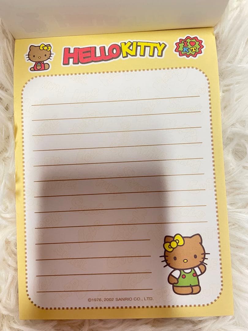 【未使用】日焼けキティ　ハローキティ メモ帳 2007年製