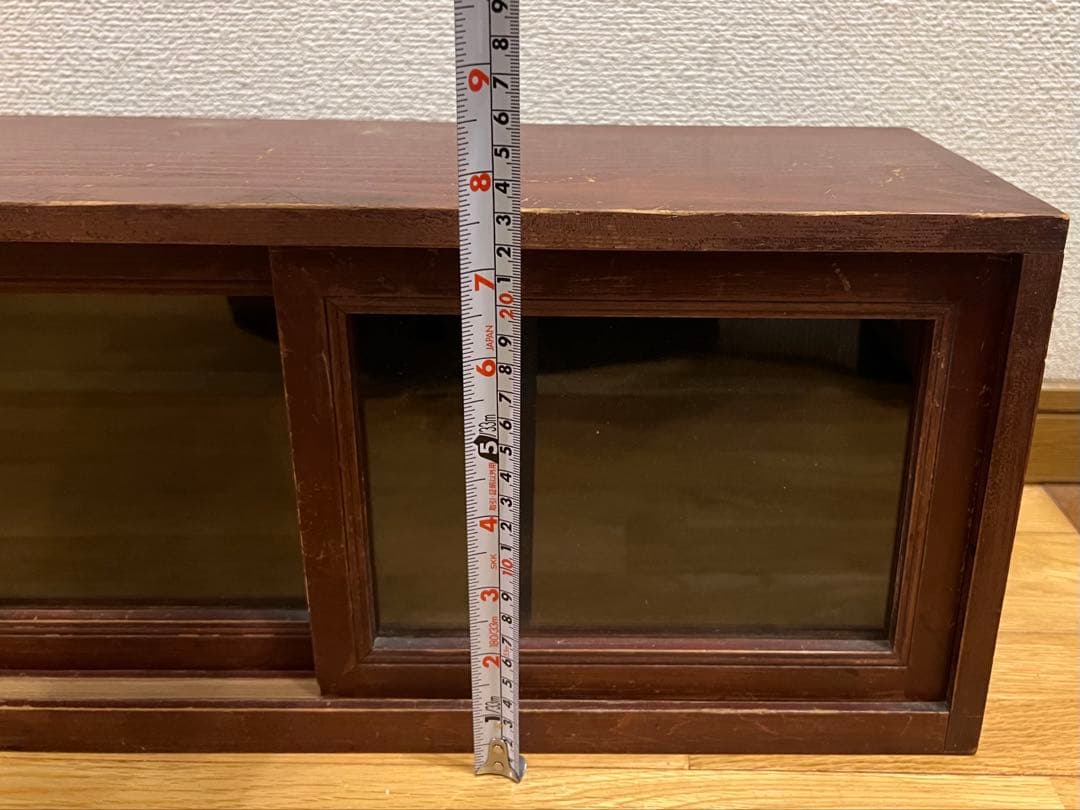 戸棚　食器棚　木製スツール アンティーク　家具　古道具　昭和レトロ　レトロ雑貨