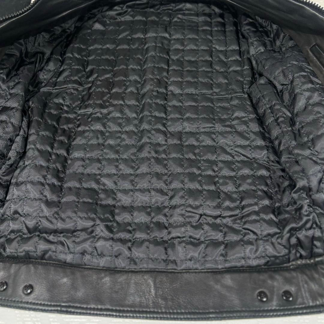 【訳あり】 スタッドオム レザージャケット ライダース 4ポケット ジップアップ