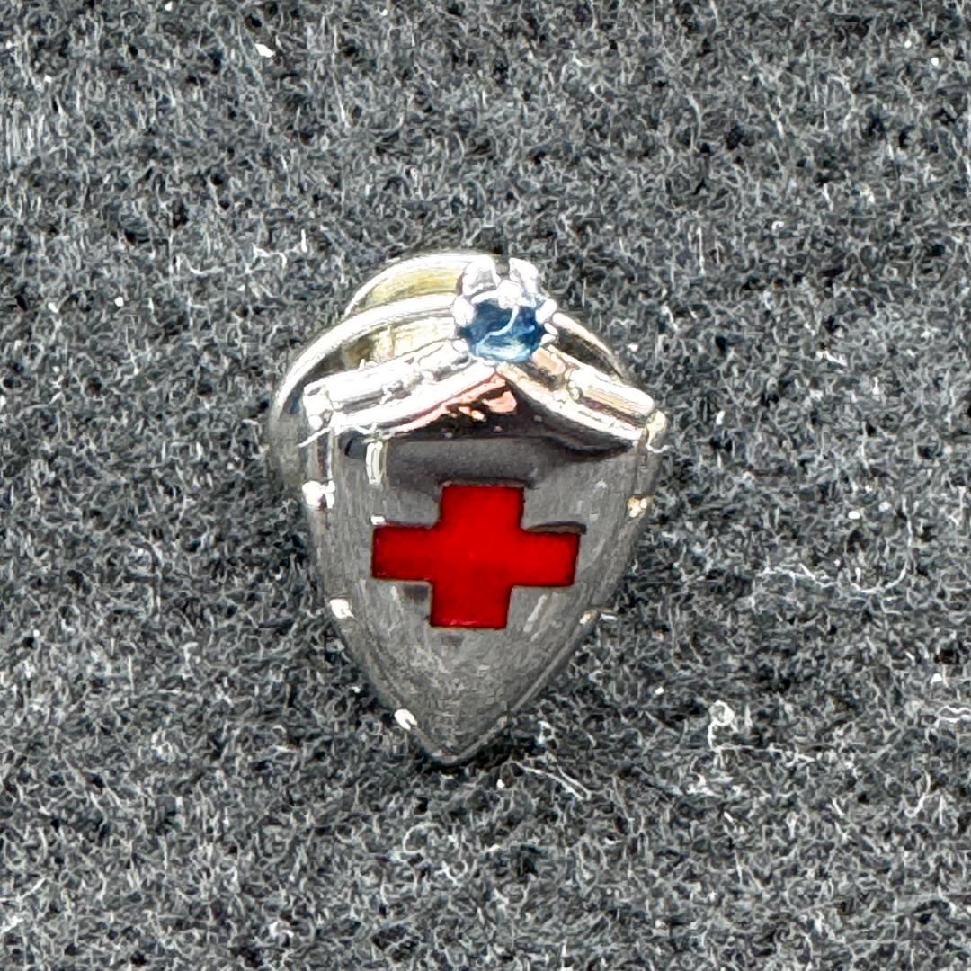 TIFFANY&Co. ティファニー レッドクロス ラペルピン サファイヤ 稀少