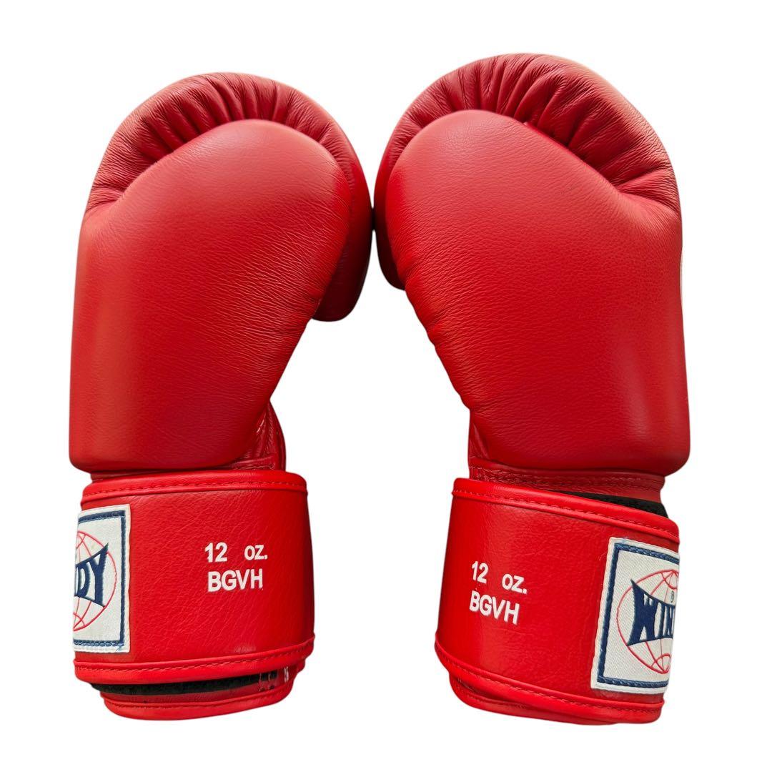 WINDY キックボクシンググローブ12オンス レッド