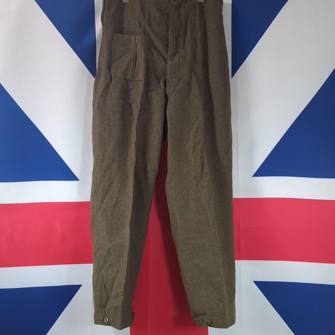 【実物美品】イギリス軍P49トラウザス1952（サスペンダー付）