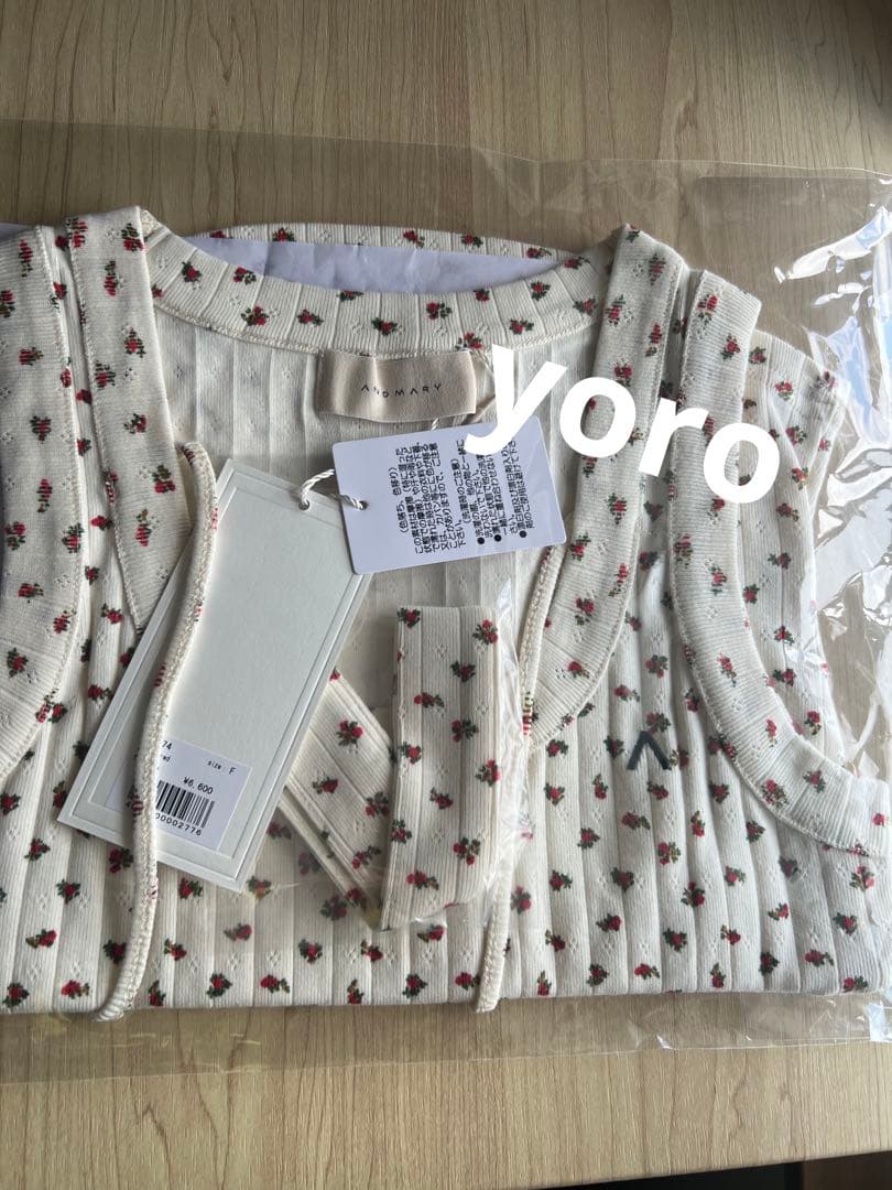 も*も様 Flower ribbon tops Red