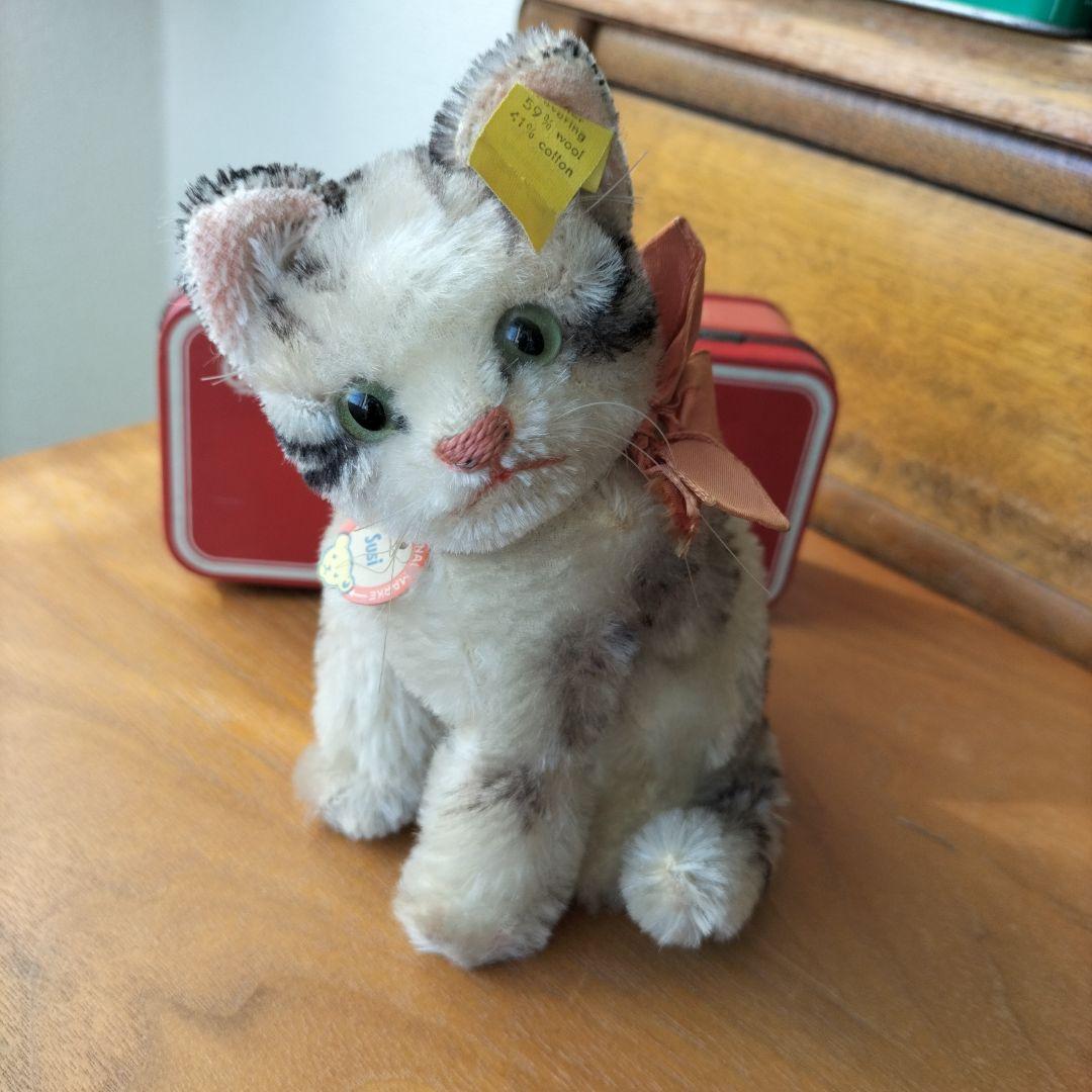 ビンテージ　シュタイフ　Susi キャット　猫