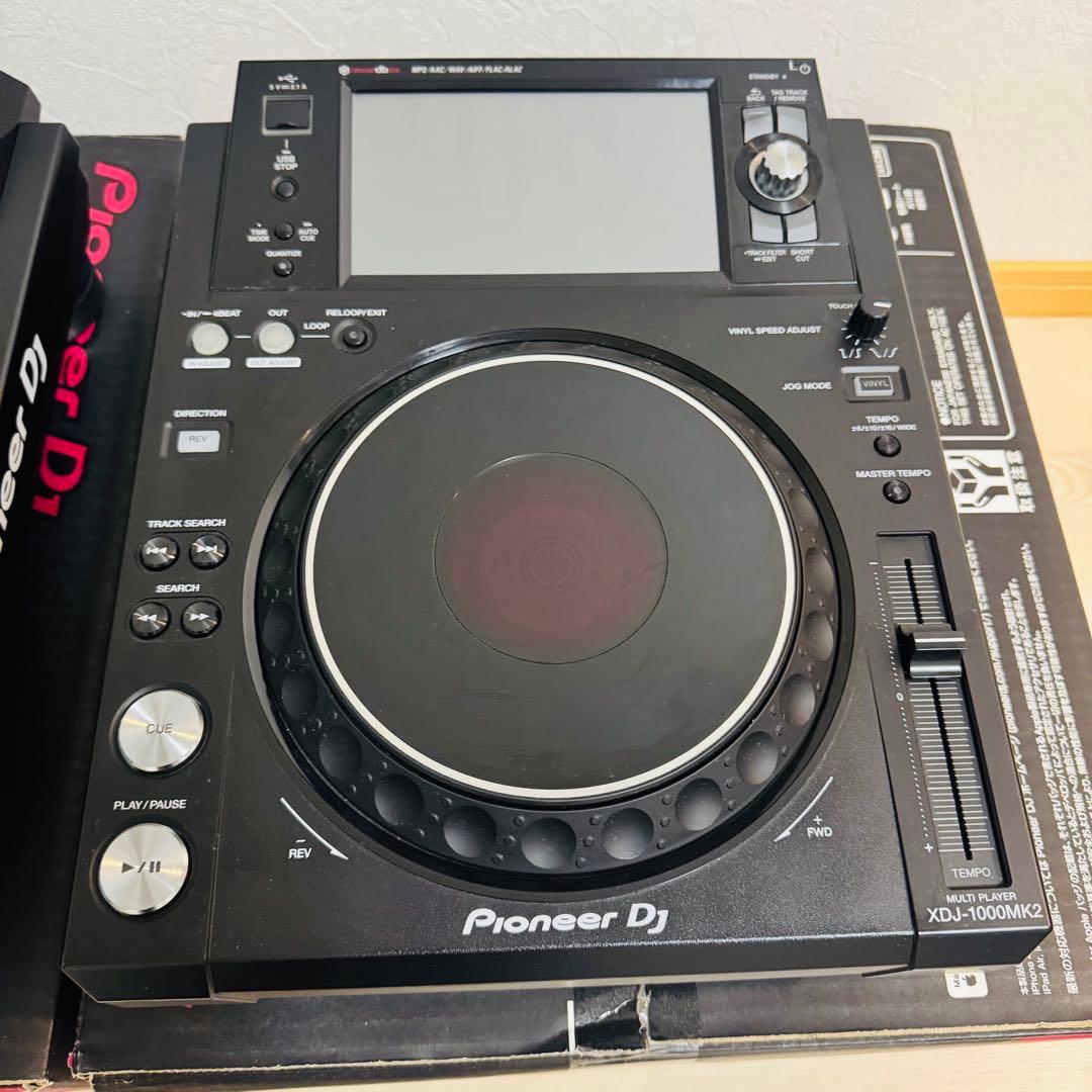 XDJ1000mk2ペア （オヤイデRCA×2、ケーブルケース付属）