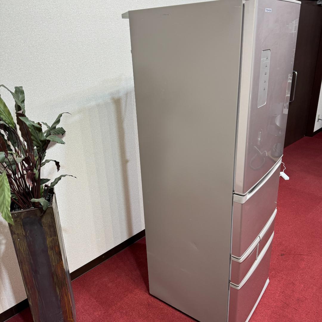 東京23区送料無料　美品東芝5ドア冷蔵庫　426L製氷機有　GR-J43G