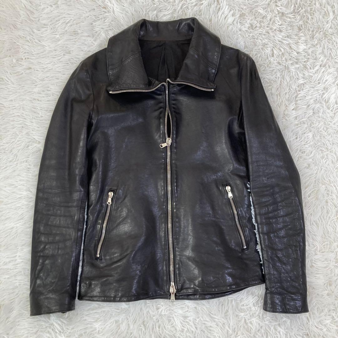 STRUM ストラム　馬革　レザーライダース　ホース　元バックラッシュ　黒