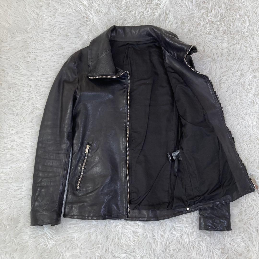 STRUM ストラム　馬革　レザーライダース　ホース　元バックラッシュ　黒