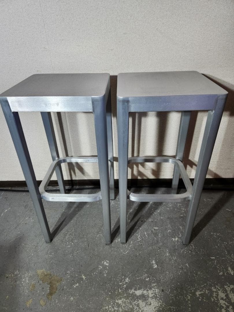エメコ/emeco カウンターチェア　アルミ　スツール　スタルク2脚セット②