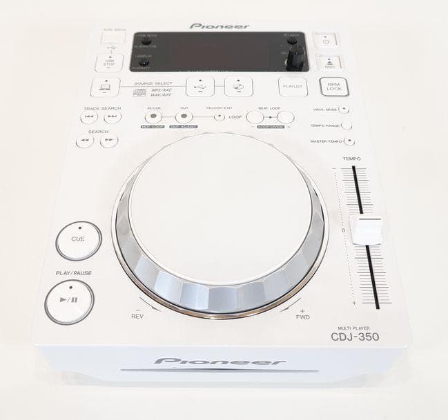Pioneer CDJ-350 コンパクト DJ マルチプレーヤー ホワイト