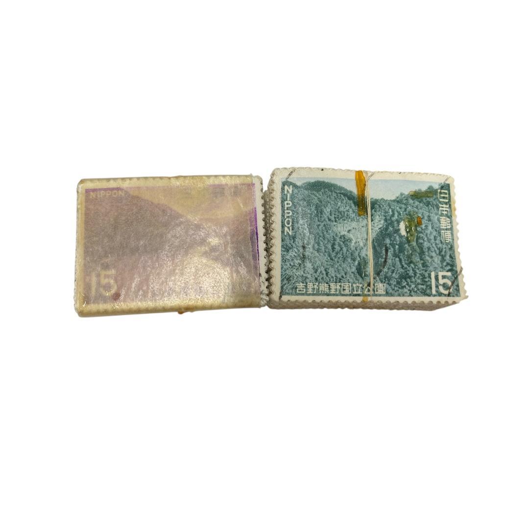 使用済み切手　国立公園記念切手　8種各約100枚づつ　dd073