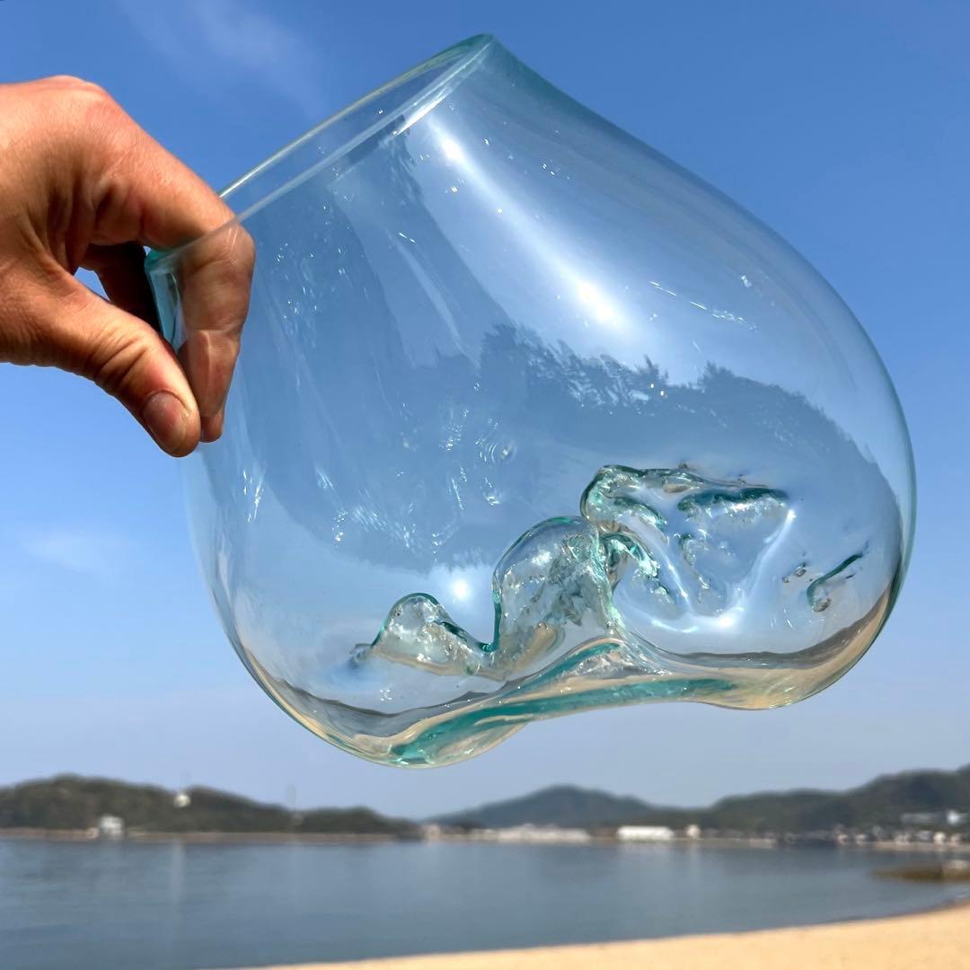 流木ガラスオブジェ特大E 花瓶 金魚鉢 テラリウム フラワーポット 水槽 アート