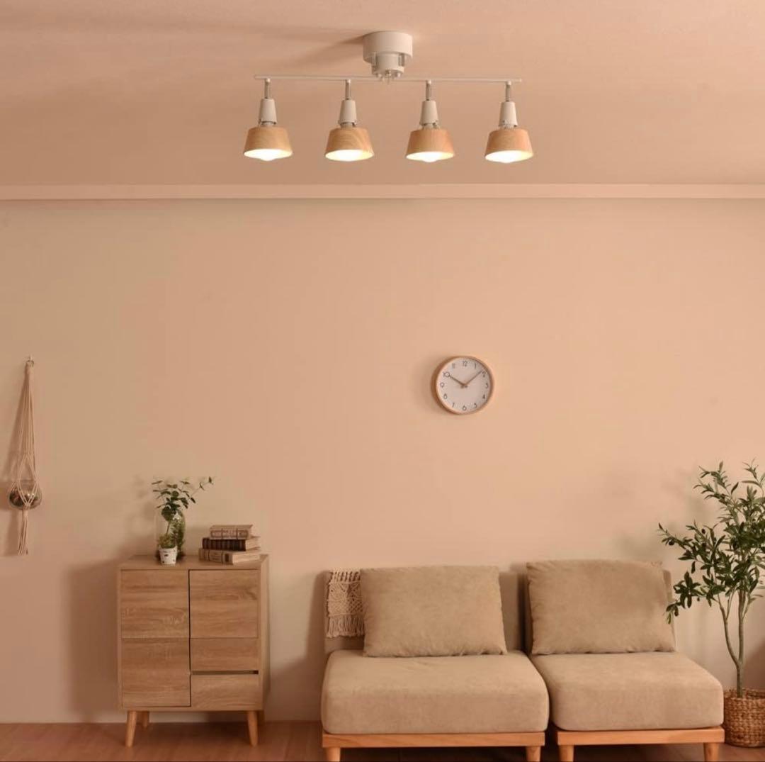 リモコン付きシーリングライト ベージュ