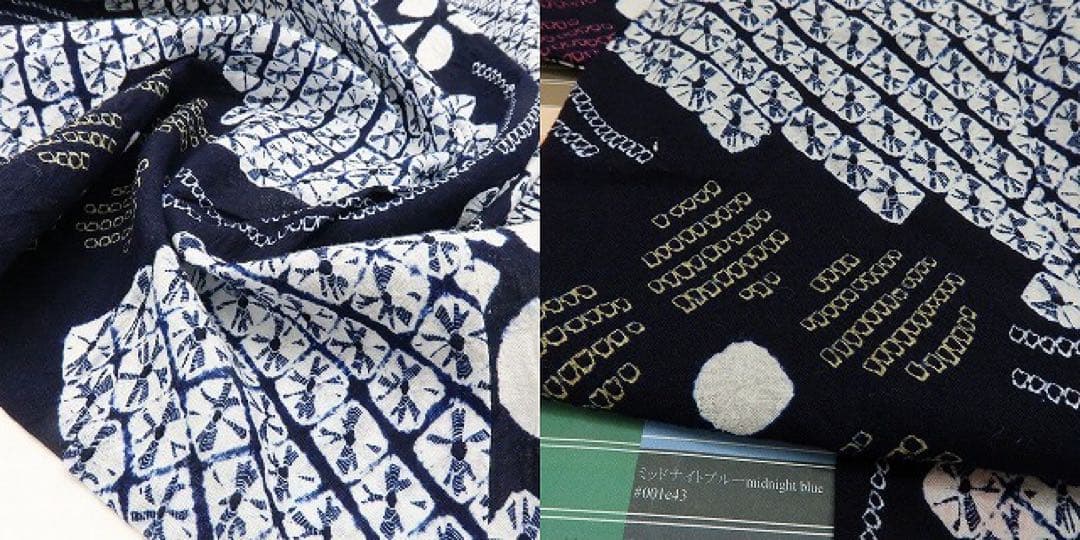 ちいちゃん✺美品 有松鳴海絞り 高級浴衣 着物 綿 A3149