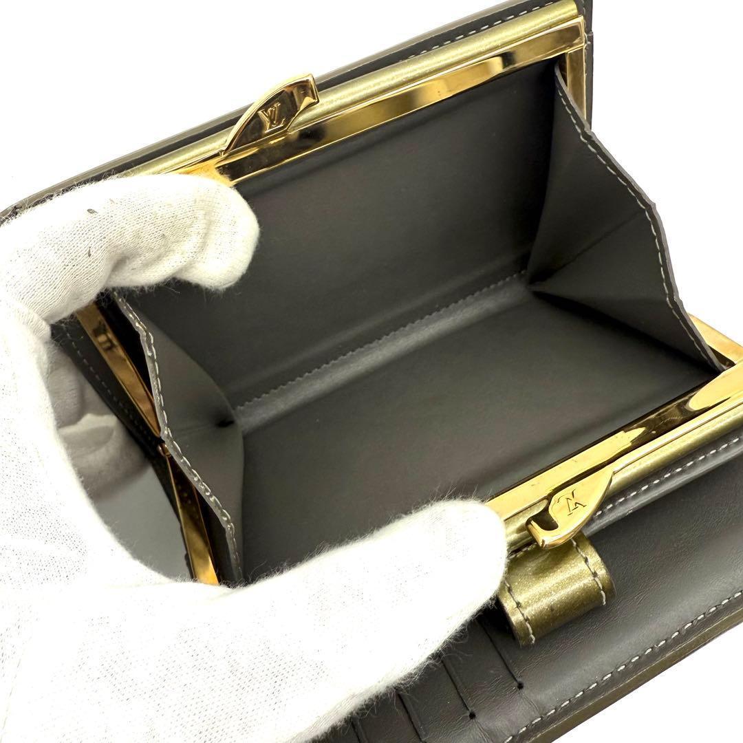 【新品近い】新型 ルイヴィトン ヴェルニ ポルトフォイユ ヴィエノワ がま口財布
