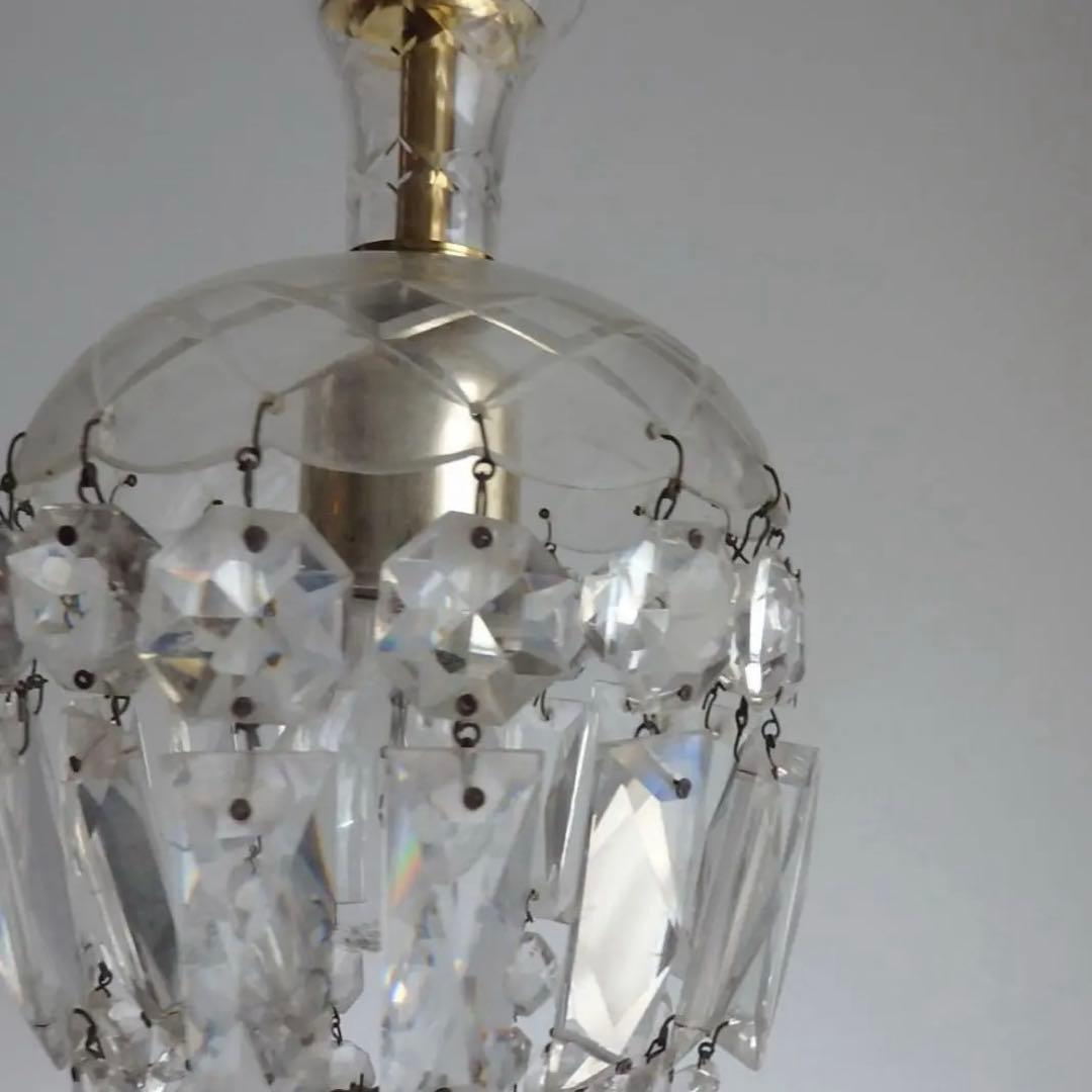 チェコ製　ヴィンテージ　照明　シャンデリア　ペンダントライト